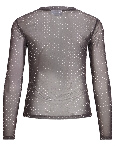 Vila - VIVolettis Doa Mesh Bluse - Raisin